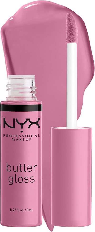 NYX Professional Makeup Butter Gloss Eclair Lip Gloss Sheer Medium Coverage