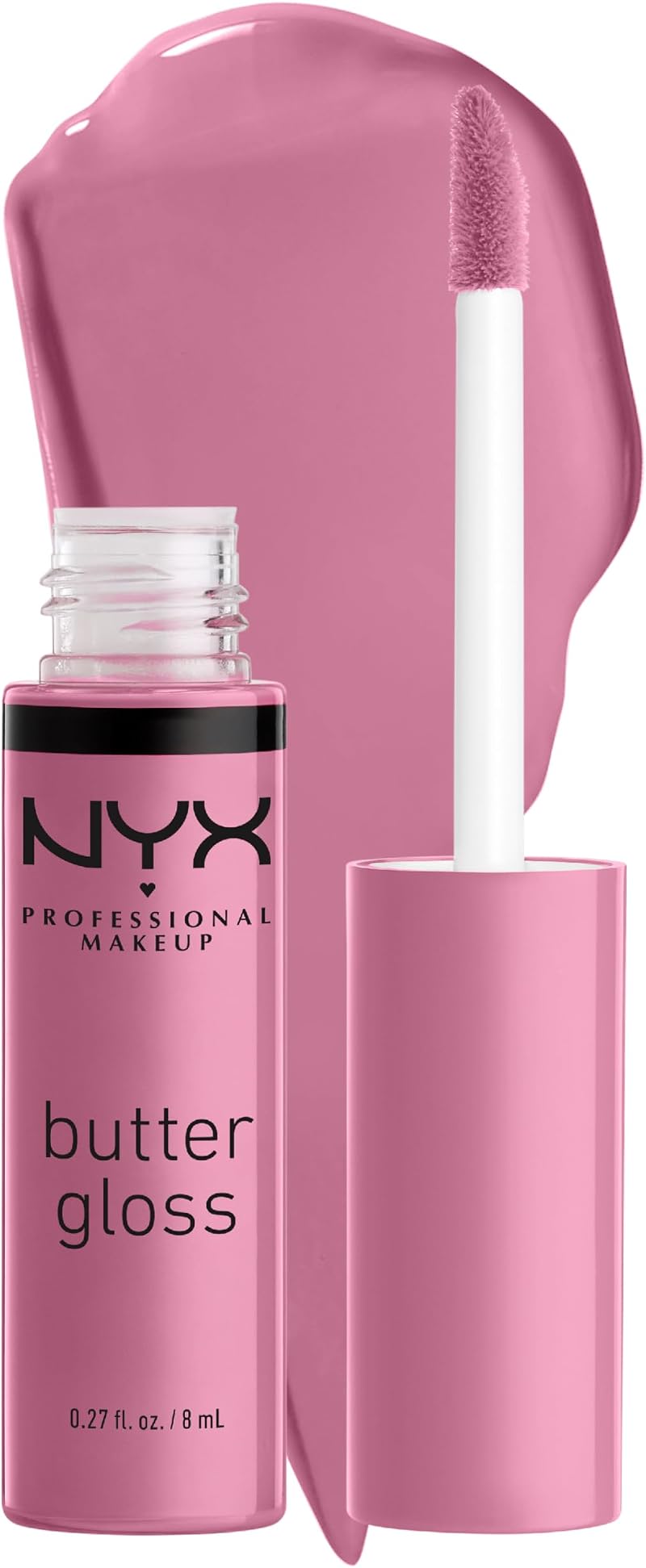 NYX Professional Makeup Butter Gloss Eclair Lip Gloss Sheer Medium Coverage