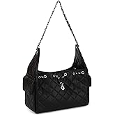 Quilted Purse for Women, Vegan Leather Shoulder Tote Bag with Chain Strap Designer Top-Handle Bags Small Satchels Handbags | Stylish Design, Practical Size, Multiple Pockets, Spacious Capacity, Convenient Access, Quality Materials