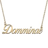 HUAN XUN Customized Custom Simple Any Name Necklace