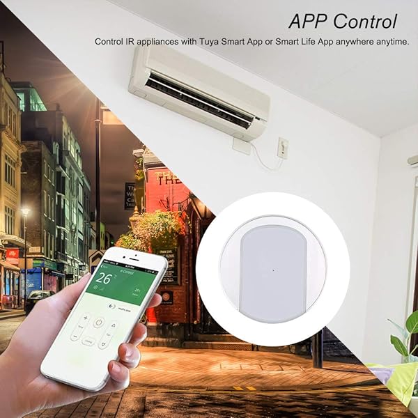 OWSOO Control Remoto Inteligente IR WiFi IR Remoto IR Control Hub Wi Fi2 4Ghz Control Remoto Universal para Aire Acondicionado TV DVD App Tuya Smart Life Compatible con Alexa Google Home IFTTT