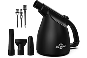 SIN SHINE - Compressed Air 3.0- Multi-Use Electric Air Duster for Cleaning Dust, Hairs, Crumbs, Scraps for Laptop, Computer, Replaces Compressed Air Cans (AD01-Black)