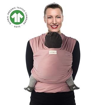 Babylonia Babytrage 100 Bio Baumwolle Modell Tricot Slen 500 Cm Soft Pink Amazon De Baby amazon de