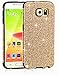 MEKO Galaxy S6 Case, Glitter Bling - Built in Sparkles Soft Gel Flexible Rubber Case[Perfect Fit] [Scratch Resistant] for Samsung Galaxy S6 -- (Gold)