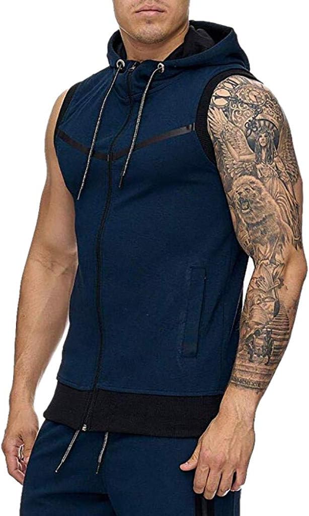 Forthery Men Sauna Sweat Vest Loss Waist Trainer Vest Zipper Workout Tank Top Shapewear