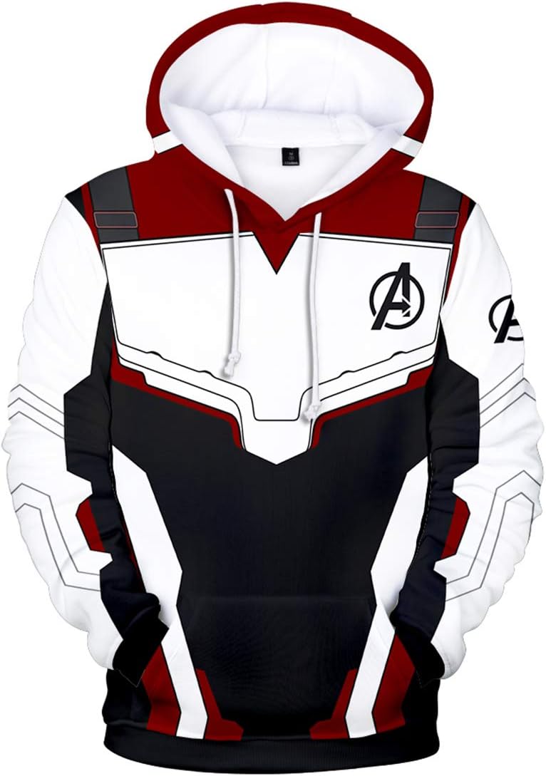 OLIPHEE Boys Hoodie Superhero Quantum Hoodies Hero Fans Cosplay Costume 3D Print Hoodie
