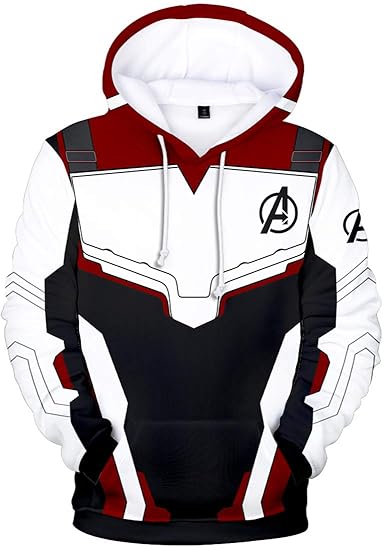 EMILYLE Herren Avengers Endgame Kapuzenpullover Superheld Quantum Realm Super Hero Quantenkrieg 3D Hoodie