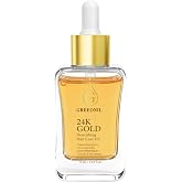 GREEONIL 24K Gold Hair Oil for Dry &amp; Damaged Hair, Lightweight Oil | Helps Smooth Frizz, Add Shine &amp; Nourish Hair with Argan, Coconut, Olive Oil &amp; Vitamin E for All Hair Types