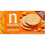 Nairn's Stem Ginger Oat Biscuits, 7.1-Ounce Boxes (Pack of 6)