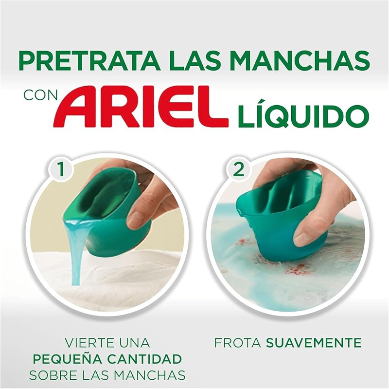 Detergente Lavadora Liquido 100 Lavados, Color, Jabon Extra Cuidado del Color, Limpieza Mejorada con la Tecnologia de limpieza en Ciclos Frios