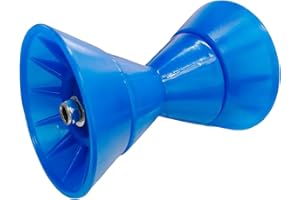 GLUCKMARINE GlückMarine 5" X 3" & 7" X 4" Boat Trailer Roller Assembly with 1/2 Inch Shaft Bow Stop