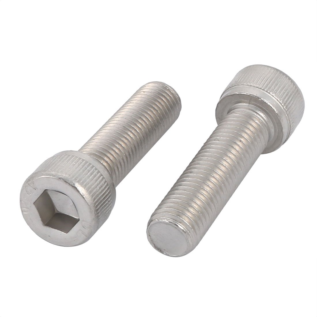 Sourcingmap M10x35mm 1.25mm Pitch 304 Stainless Steel Hex Socket Head Cap Screws Bolts 2pcs