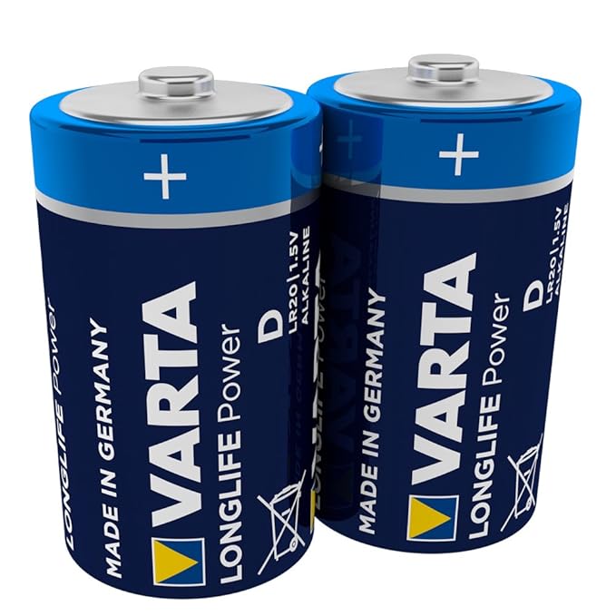 Varta High Energy 2 D Size Alkaline Batteries Amazon.in Electronics