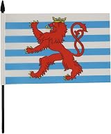 AZ FLAG Luxembourg Table Flag 5x8 in Red Lions Coat of Arms 21x14 cm view 2