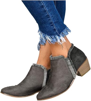 low heel cutout booties