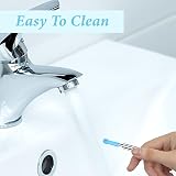 S.F.Pachira 30Pcs Ear Spoon Tips Silicone 10mm Reusable Ear Cleaner Kit Blue view 5