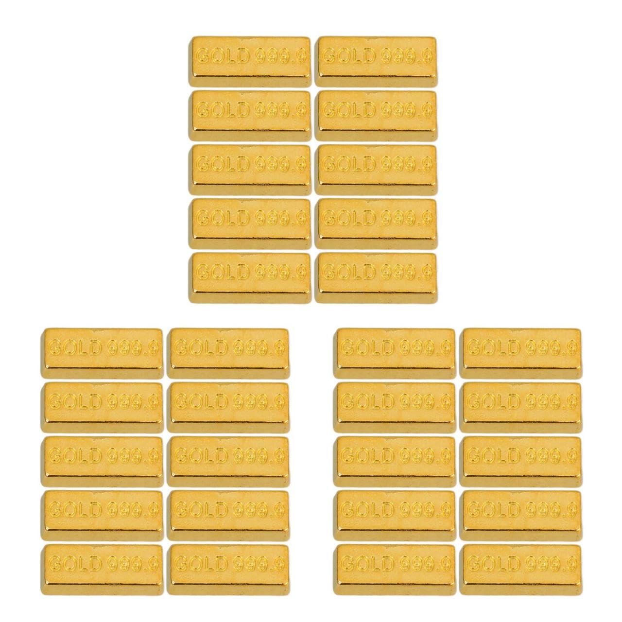 Photo 1 of 30 PCS Dollhouse Mini Mini Model Mini Fake Gold Brick Mini Gold Fake,