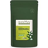 Banyan Botanicals Bhringaraj Powder – Organic Eclipta Prostrata Leaf Powder – for a Calm Mind and Healthy Hair, Nails, Bones, and Teeth* – ½ lb. – Non-GMO FFL Vegan