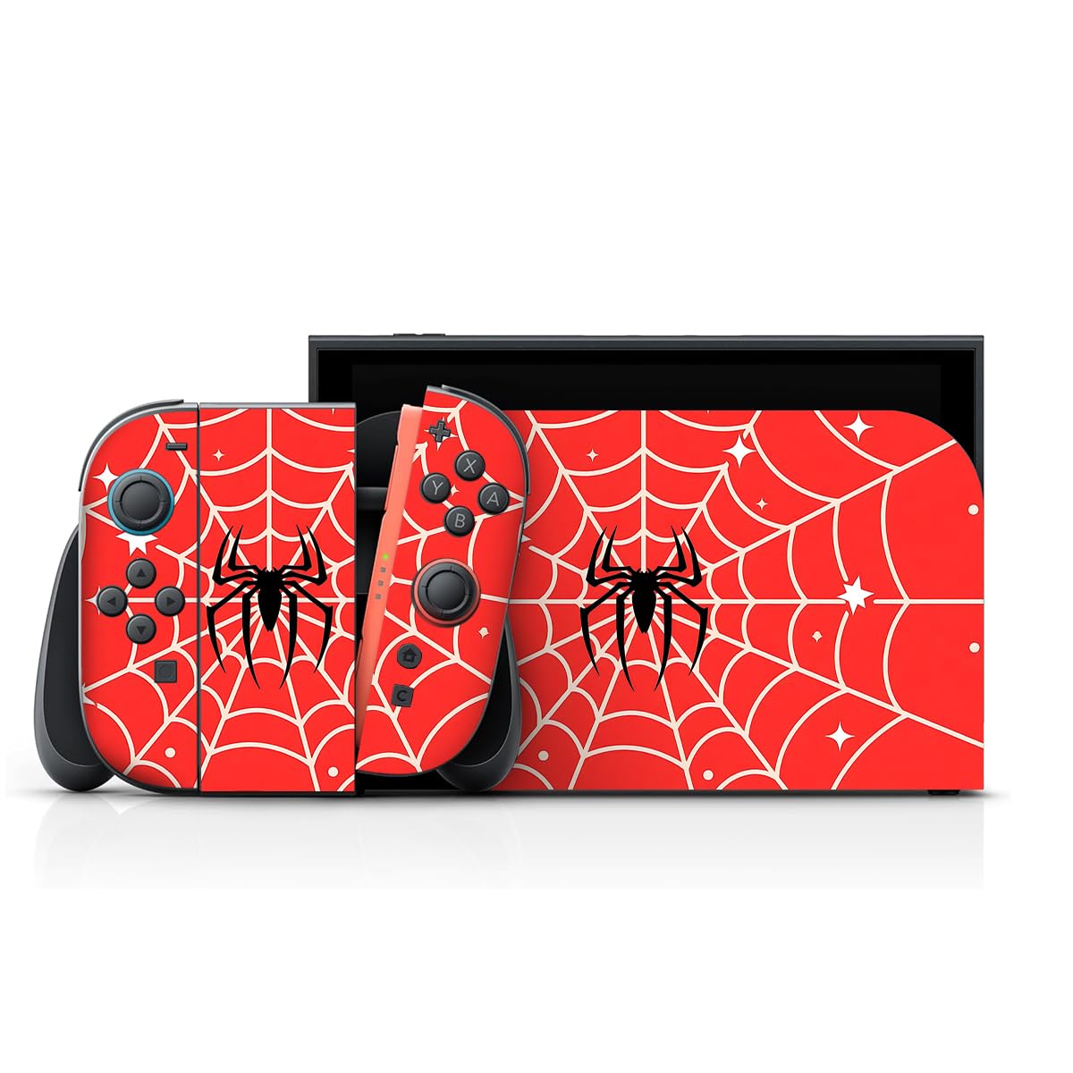 XSUID Red Spider Vinyl Skin for Nintendo Switch 2 (2025) – Red Spider Design, Full-Body Protective Wrap, Anti-Scratch Decal, Easy to Apply & Remove