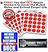 EASYSHOT Silhouette Targets for Shooting, High-Visibility Fluorescent Orange, Easy to See Your Shots Land, Heavy-Duty Paper Sheets 18