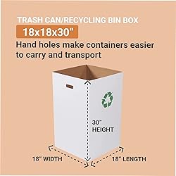 AVIDITI Cardboard Trash Cans and Recycling Bins, 40