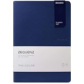 Zequenz Color Series A5 Large with Navy Cover and Dot Premium Paper | Soft Bound 5.83inx4.7in 100 sheets/200 pages Fountain Pen Friendly Paper