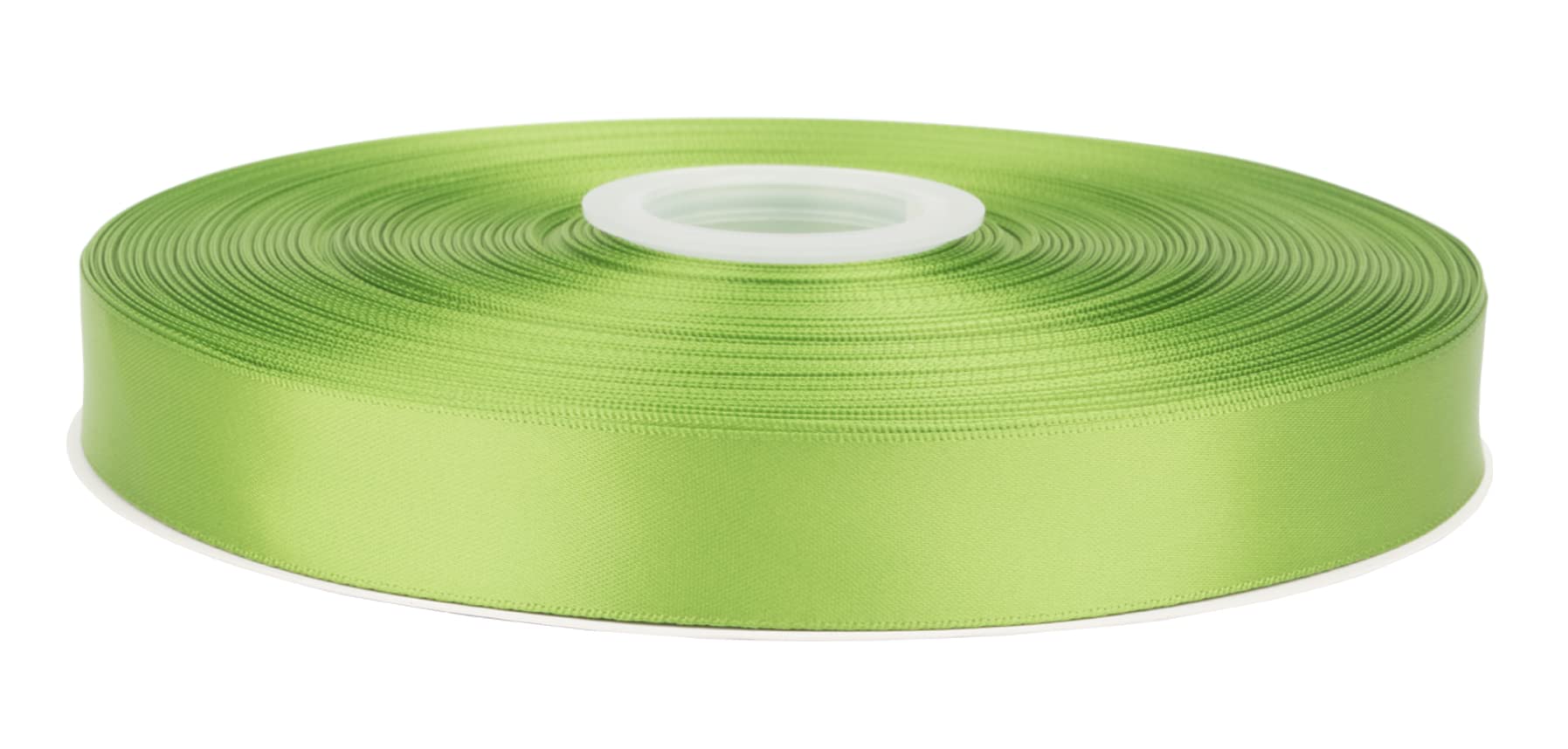 Fondersy 91 Meters Kiwi Double Faced Satin Ribbon - 22mm Width for Wedding, Gift Wrapping, Floral Arrangement and Crafts