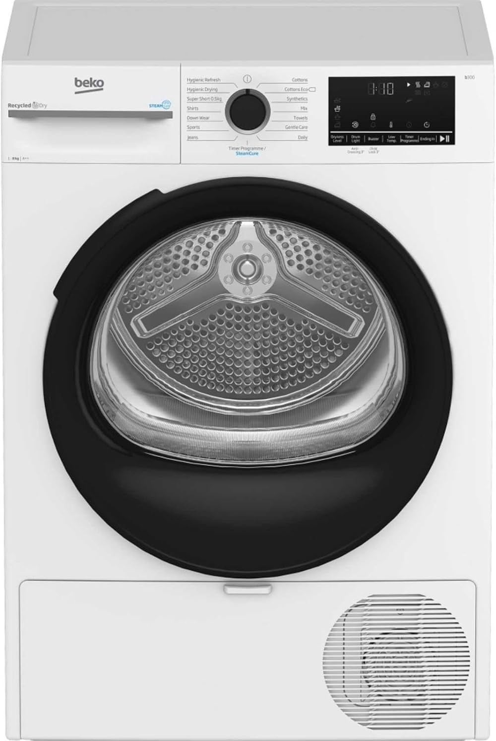 Beko BM3T3833W 8kg Heat Pump Tumble Dryer SteamCure A++ White