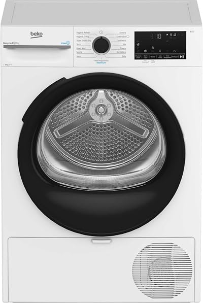Beko BM3T3833W 8kg Heat Pump Tumble Dryer SteamCure A++ White