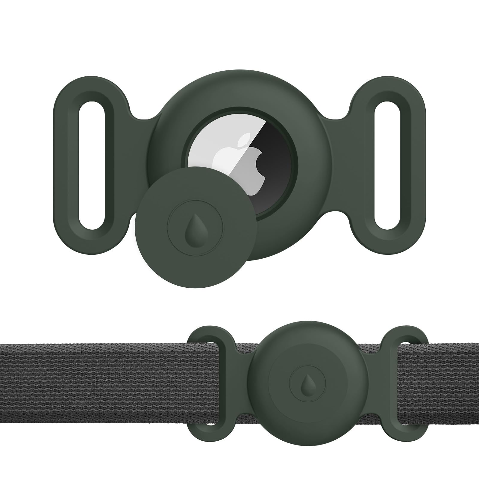 Meliya Airtag Case 1st/2nd for Dog Cat Collar, Waterproof Apple Airtag Protective Holder GPS Tracking Finder for Pet, Silicone Case for Dog Collar Cat Loop Holder Pet Accessories