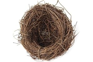 Seadiquiet 1Pc Easter Bird Nest Anti-Scratch Decorative Lightweight Egg Decoration Prop Easter Bird Nest Compatible with Crafts Artificial Flowers Artificial Plants and Flowers（6 cm）