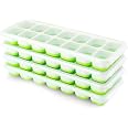 Ice Cube Trays, Airabc Silicone Ice Cube Trays with Removable Lid, Easy-Release Flexible 14-Cube Ice Trays, BPA Free, Stackab