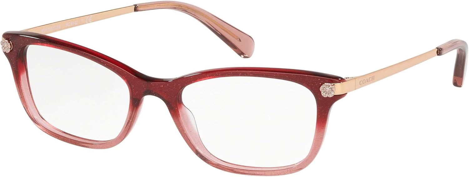 Eyeglasses Coach HC 6142 5551 Burgundy Glitter Gradient Clothing