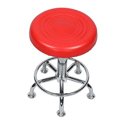 Digionics Red Leatherette Bar Stool/Chair Height Adjustable