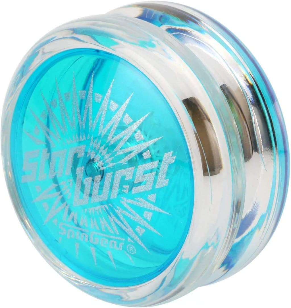 Amazon 初めてのループザループからダブルハンド習得まで スターバースト クリアxブルー ヨーヨー おもちゃ