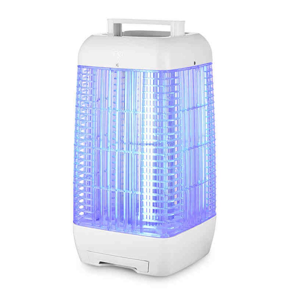 Insect Killer Poison-Free Bug Zapper, Kills Flies, Midges and Mosquitoes, Home Use Electric Fly Killer(White)215x215x414mm