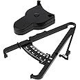 SMGDA Body Fat Caliper and Measuring Tape for Body Weight-Loss Skin Fold Fitness, Skinfold Body Fat Analyzer and BMI Measurement Tool Black