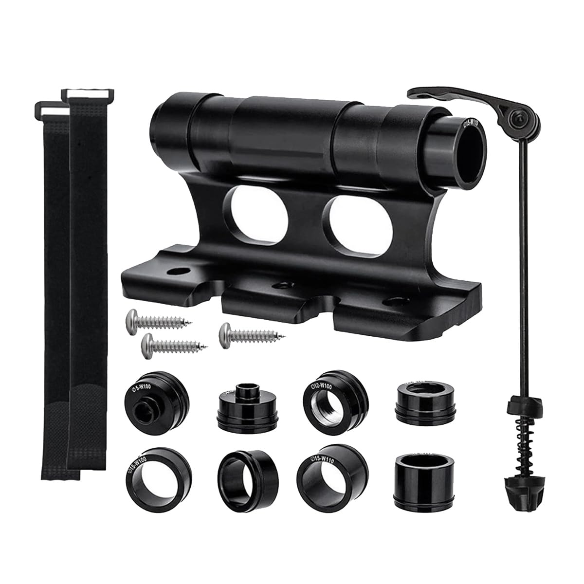 Pojedehy Bicycle Rack Road Bike Carrier Front Fork Quick Release Fixed Clip Parking Rack Bracket Easy Install