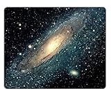 Galaxy Universe Stars Outer Space Mouse Pads Customized Made to Order Support Ready 9 7/8 Inch (250mm) X 7 7/8 Inch (200mm) X 1/16 Inch (2mm) High Quality Eco Friendly Cloth with Neoprene Rubber Luxlady Mouse Pad Desktop Mousepad Laptop Mousepads Comfortable Computer Mouse Mat Cute Gaming Mouse pad