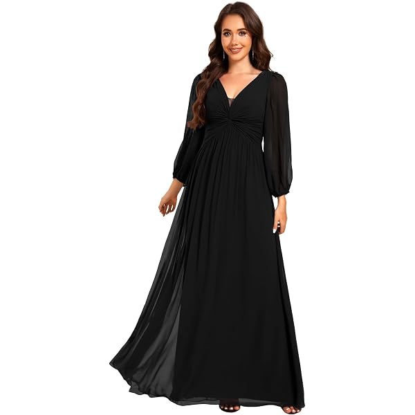 green emerald velvet dress Ever-Pretty A-Line Pleated Chiffon Tie-Waist Evening Dress main image 1