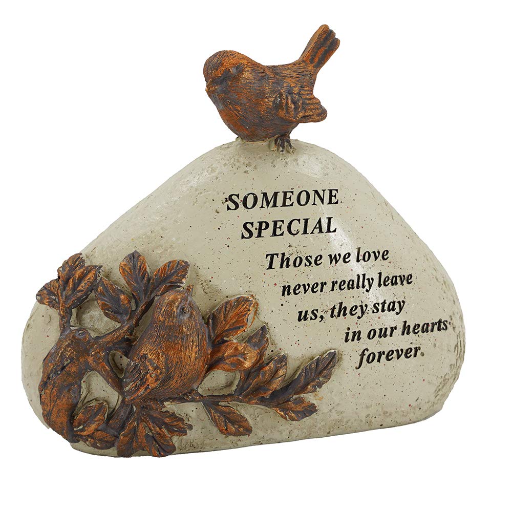 Someone Special Robin Bird Memorial Graveside Stone Plaque Ornament