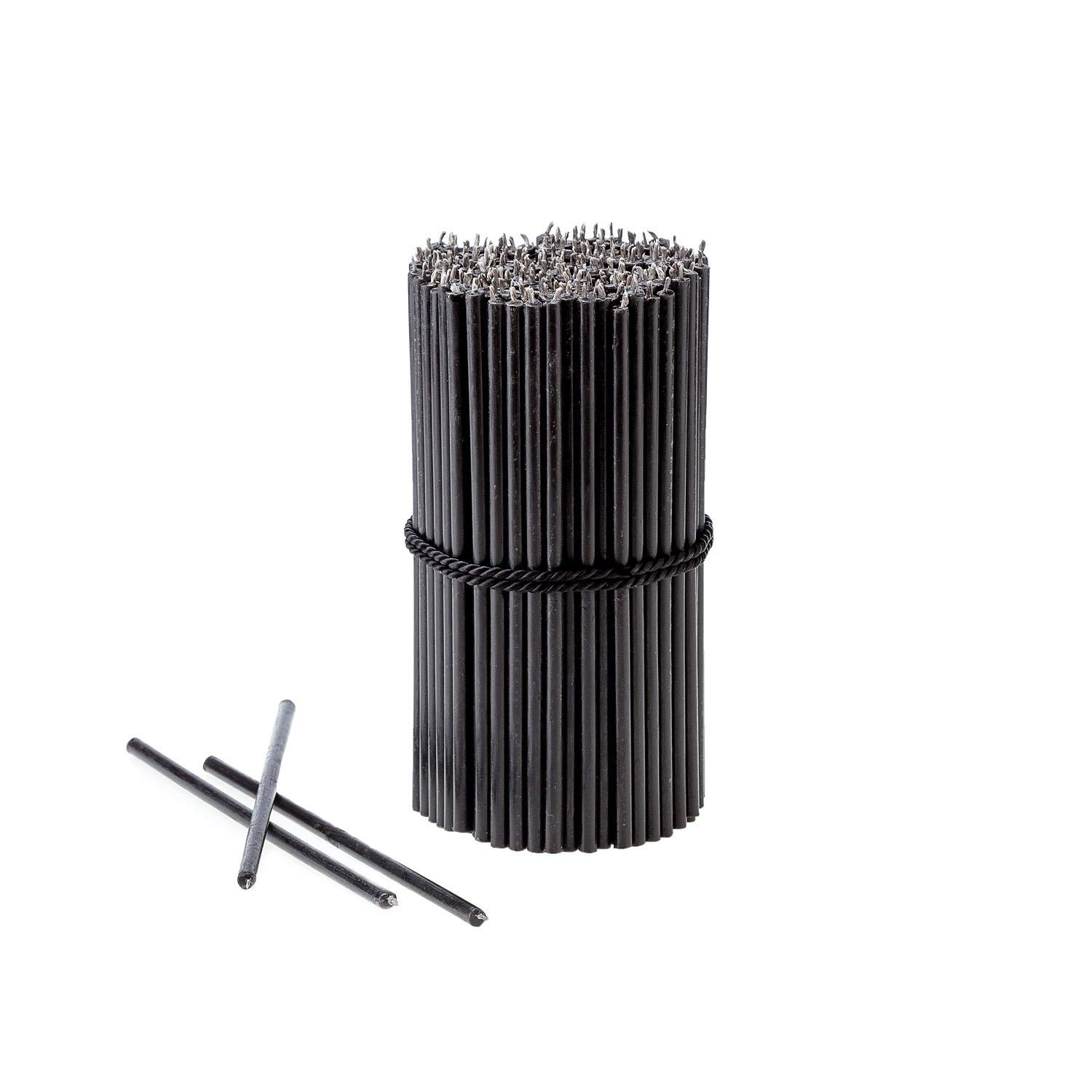 Danilovo Thin Taper Beeswax Candles - Honey-Scented, Decorative Candles Ideal for Birthday Decoration or Church Prayers - Black Drip Free, Tall & Smokeless Pack of 50 pcs, 18,5 x 0,61 cm