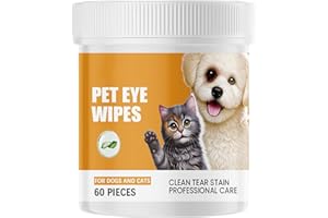 60pcs Versatiles Pet Eye Stain Removers Refreshing Cleaner Pastes for Daily Eye Maintenance