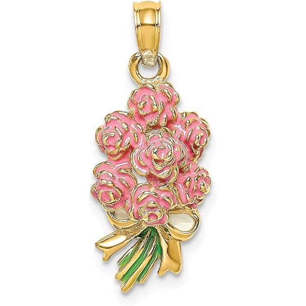 Amazon.com: FB JEWELS 14K Yellow Gold Mini Daisy Flower Cut