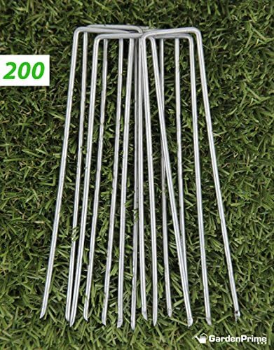 GardenPrime Grapas Metálicas Alambre de Acero 150mm para Sujetar ...