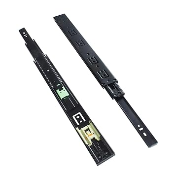 Vadania Push To Open Drawer Runners 400mm Ball Bearing 3 Fold