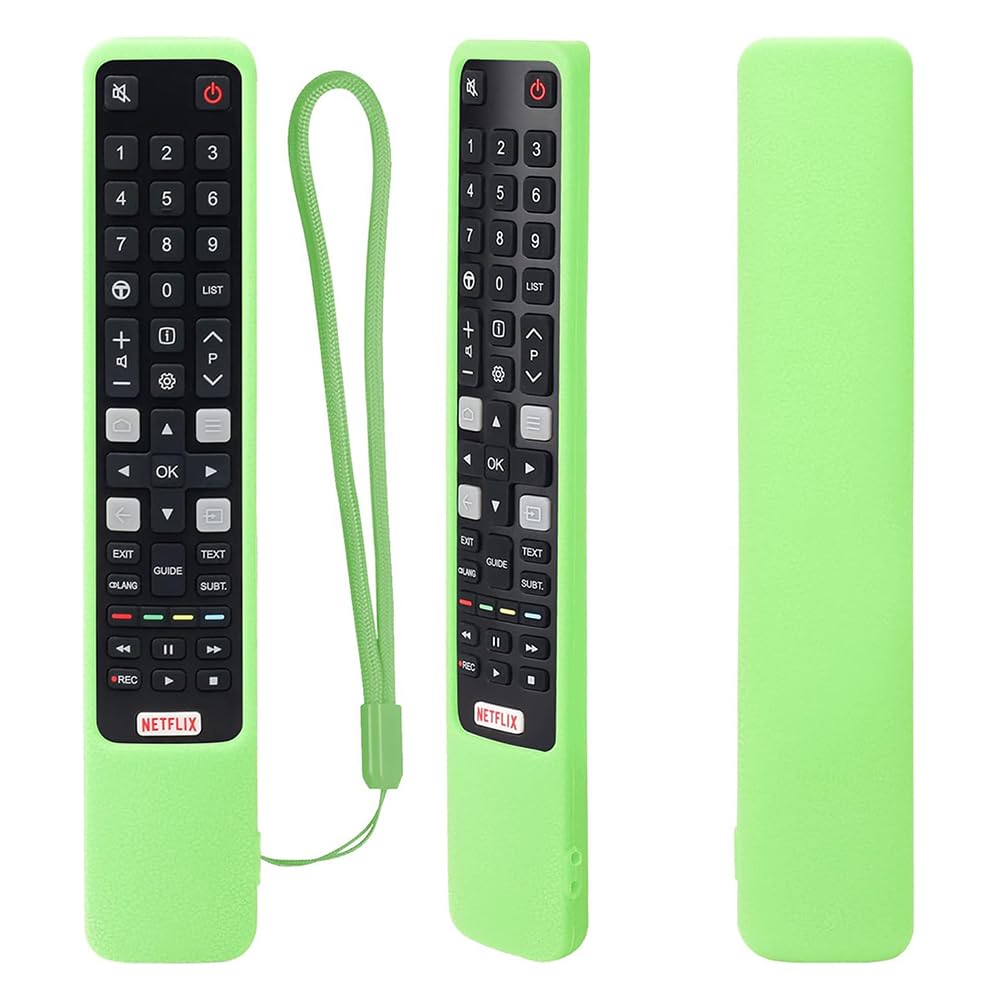 JIROAOTIC Silicone Remote Case Compatible with TCL RCA RC802N ARC802N YUI1 YUI2 YLI2, Protective Remote Control Shell Compatible with TCL 4K UHD QLED Smart TV Remote Cover — image 1