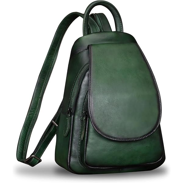 Amazon.com | IVTG Genuine Leather Backpack for Women Vintage  display picture 2