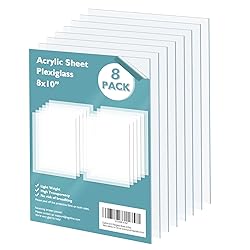 Egofine Plexiglass Sheets Acrylic Sheets 8 Pack of