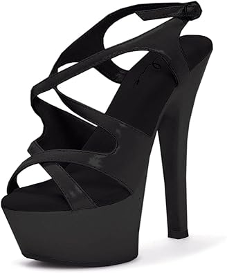 black platform heels amazon